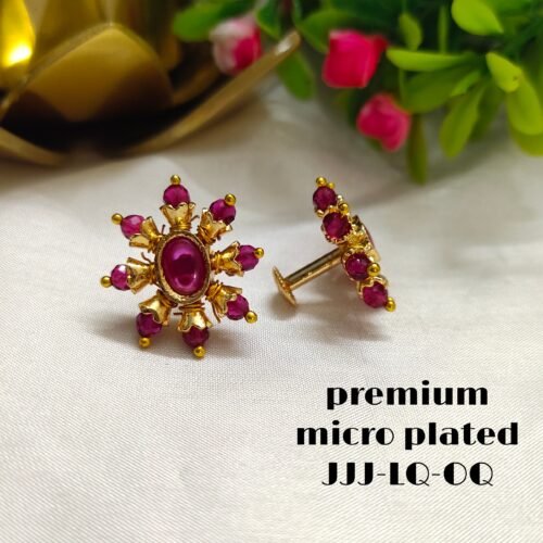 One gram gold  earreengs |one gram gold  jewellerystud earreengs