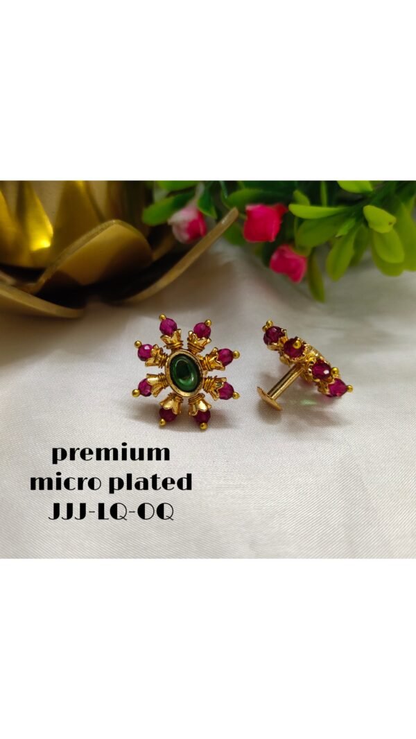 One gram gold  earreengs |one gram gold  jewellerystud earreengs