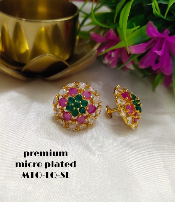 One gram gold Earrings | One gram gold Jewellery