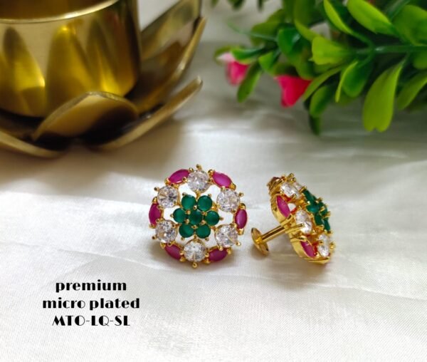 One gram gold Earrings | One gram gold Jewellery