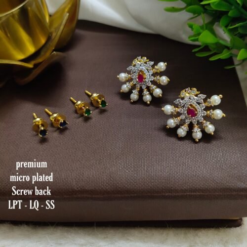 One  gram  gold  Earrings |one gram gold  jewellery  stud Earrings