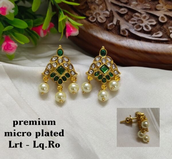 One gram gold  earreengs |one gram gold  jewellerystud earreengs