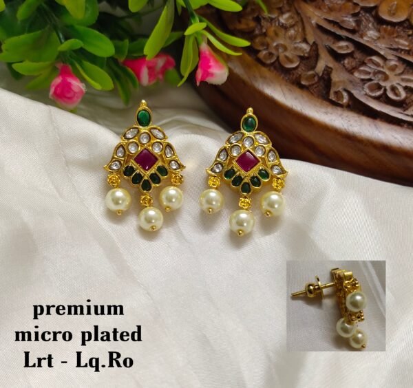 One gram gold  earreengs |one gram gold  jewellerystud earreengs