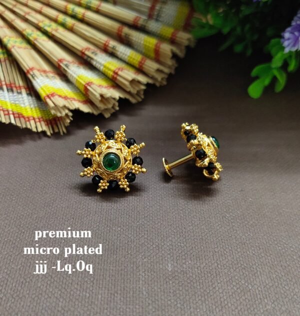 One gram gold  earreengs |one gram gold  jewellerystud earreengs