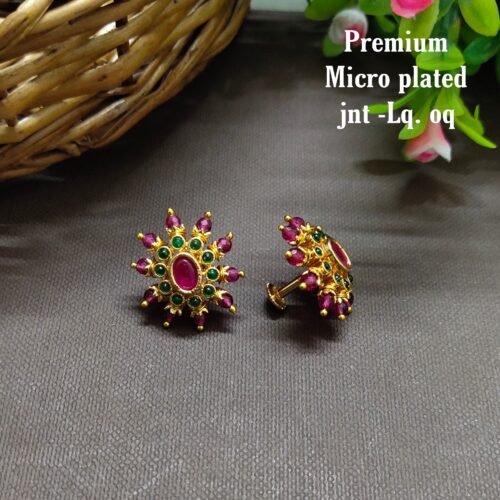 One gram gold  earreengs |one gram gold  jewellerystud earreengs
