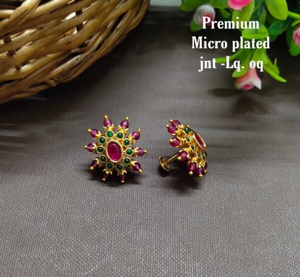 One gram gold  earreengs |one gram gold  jewellerystud earreengs