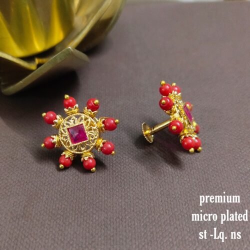 One gram gold  earrings |one gram gold  jewellery |  stud earrings