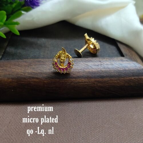 One gram gold Earrings | one gram gold jewellery | Studs Earrings