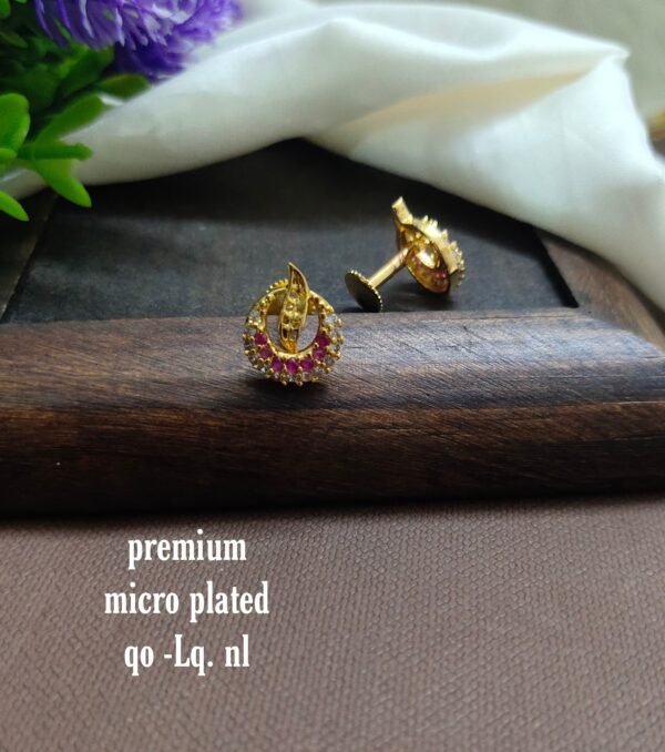 One gram gold Earrings | one gram gold jewellery | Studs Earrings