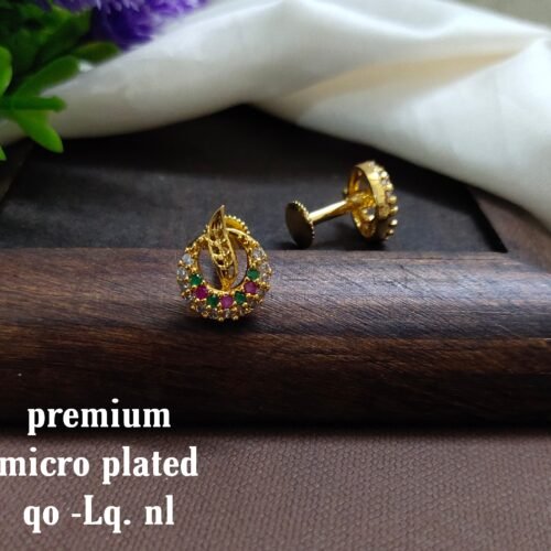One gram gold Earrings | one gram gold jewellery | Studs Earrings