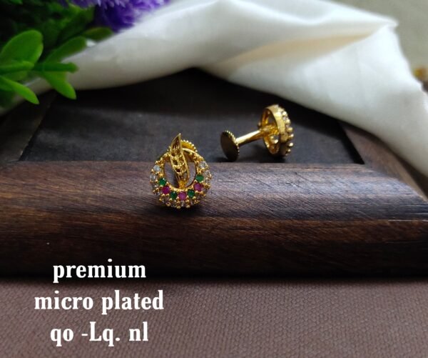 One gram gold Earrings | one gram gold jewellery | Studs Earrings