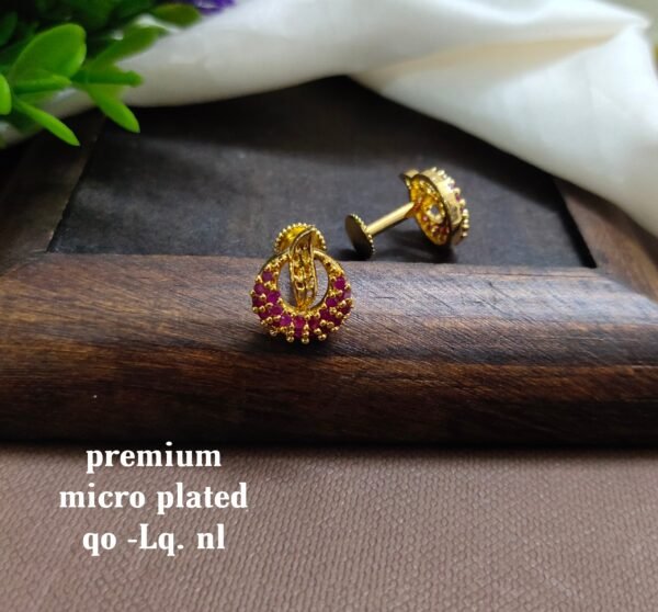 One gram gold Earrings | one gram gold jewellery | Studs Earrings