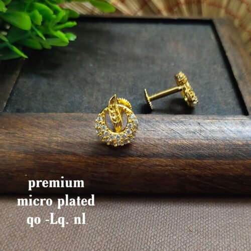 One gram gold Earrings | one gram gold jewellery | Studs Earrings