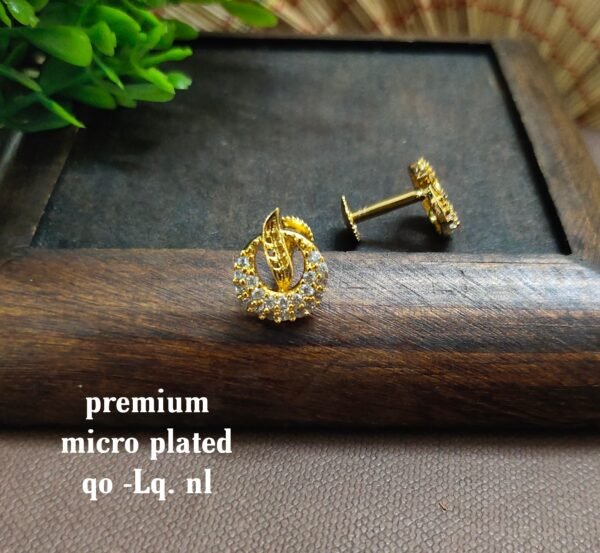 One gram gold Earrings | one gram gold jewellery | Studs Earrings