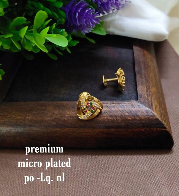 One gram gold Earrings | one gram gold jewellery | Studs Earrings