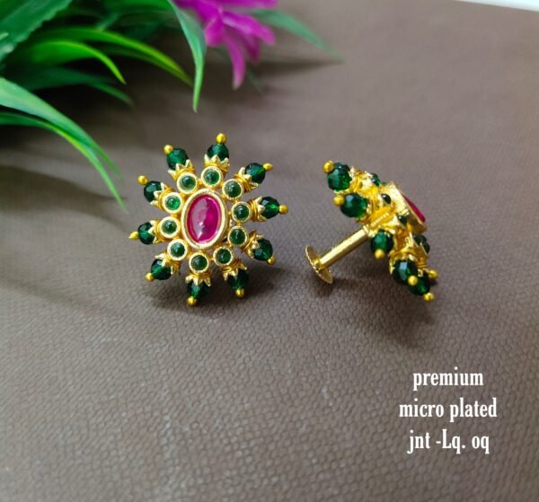 One gram gold  earreengs |one gram gold  jewellerystud earreengs