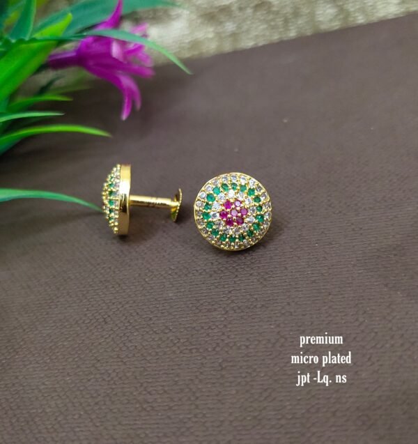 One gram gold Earrings | one gram gold jewellery | Studs Earrings