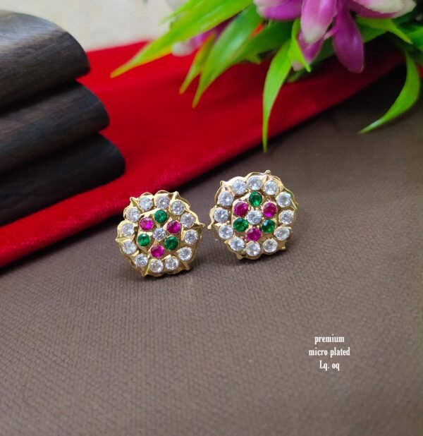 One gram gold Earrings | one gram gold  jewellery | Studs Earrings