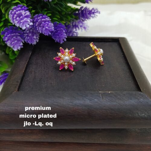 One gram gold Earrings | one gram gold jewellery | Studs Earrings