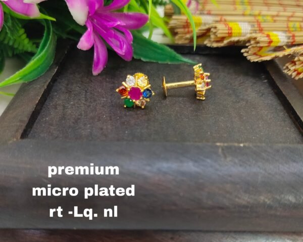 One gram gold Earrings | one gram gold  jewellery | Studs Earrings