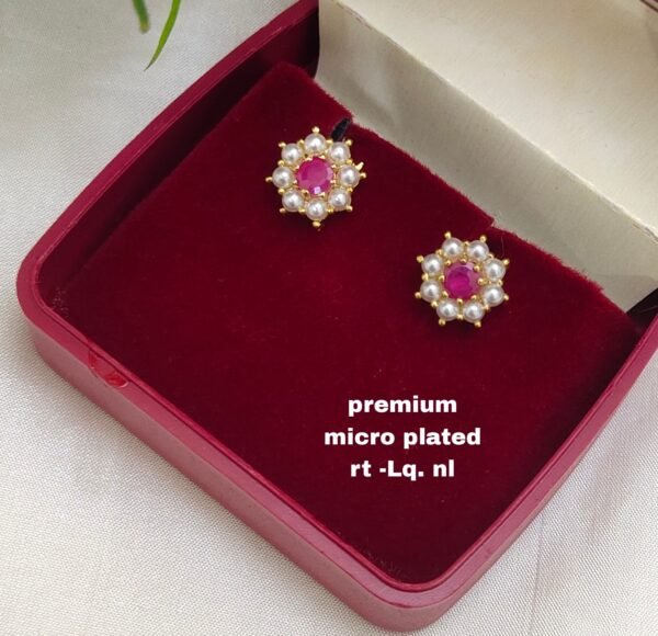 One gram gold Earrings | one gram gold jewellery | Studs Earrings