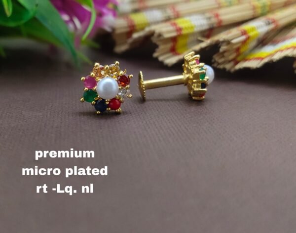 One gram gold Earrings | one gram gold jewellery | Studs Earrings