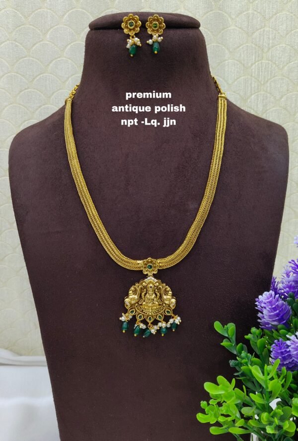 One gram gold Jewellery - South Indian Jewellery - One gram gold  Antique Necklaces