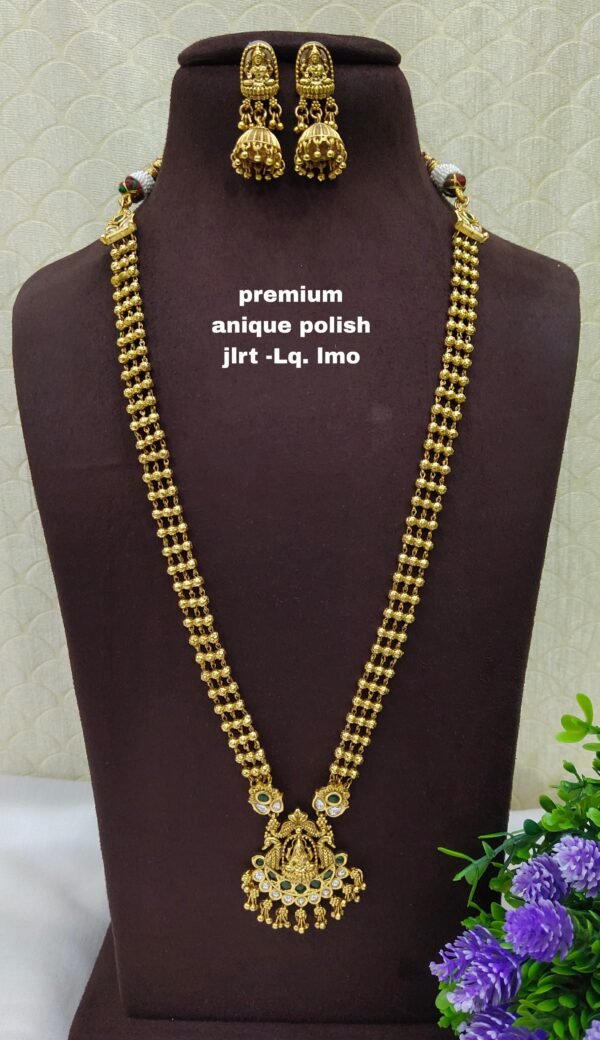 One gram gold Jewellery - South Indian Jewellery - One gram gold  Antique Necklaces