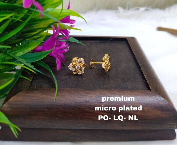 One gram gold Earrings | one gram gold jewellery | Studs Earrings