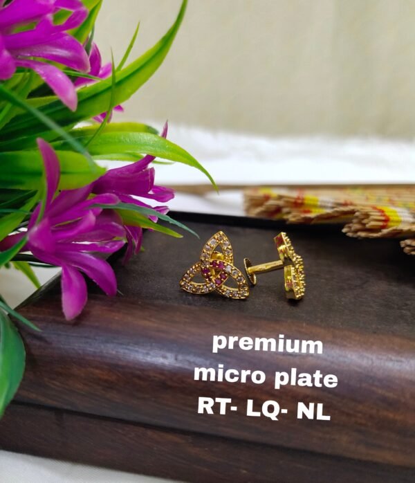 One gram gold Earrings | one gram gold jewellery | Studs Earrings