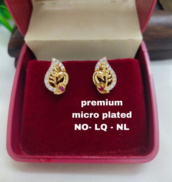 One gram gold Earrings | one gram gold jewellery | Studs Earrings