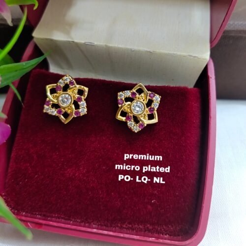 One gram gold Earrings | one gram gold jewellery | Studs Earrings