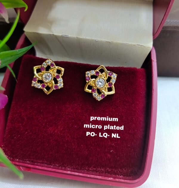 One gram gold Earrings | one gram gold jewellery | Studs Earrings