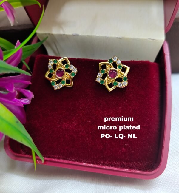One gram gold Earrings | one gram gold jewellery | Studs Earrings