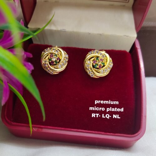 One gram gold Earrings | one gram gold  jewellery | Studs Earrings