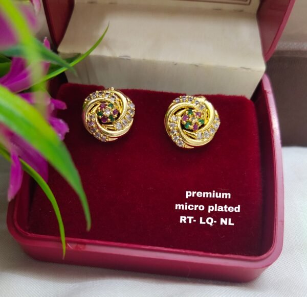One gram gold Earrings | one gram gold  jewellery | Studs Earrings