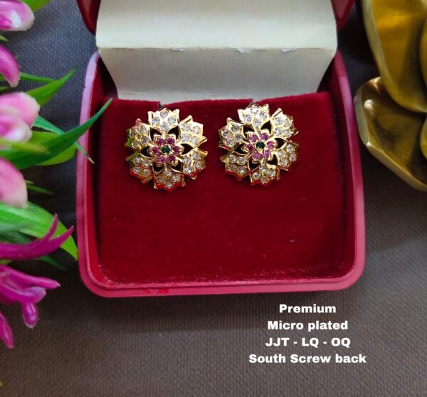 One gram gold  Earrings | one gram gold  jewellery | stud Earrings