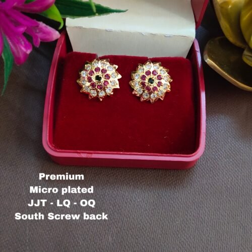 One gram gold  earreengs |one gram gold  jewellerystud earreengs