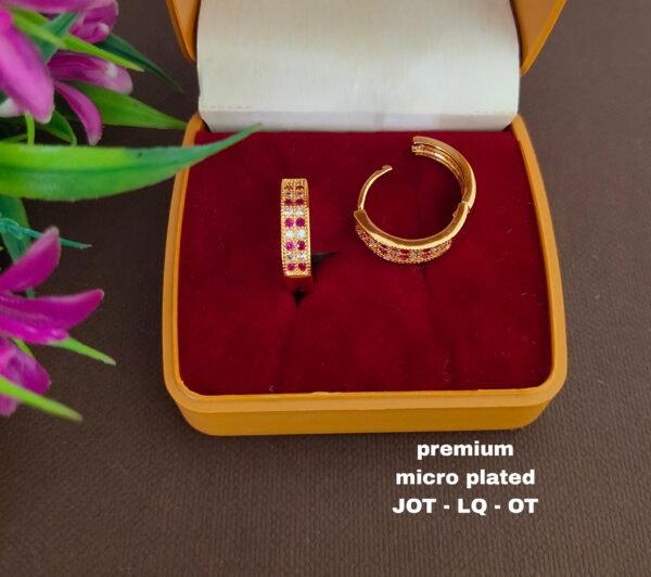 One  gram  gold  Earrings | one  gram gold  jewellery  Hoop  Earrings