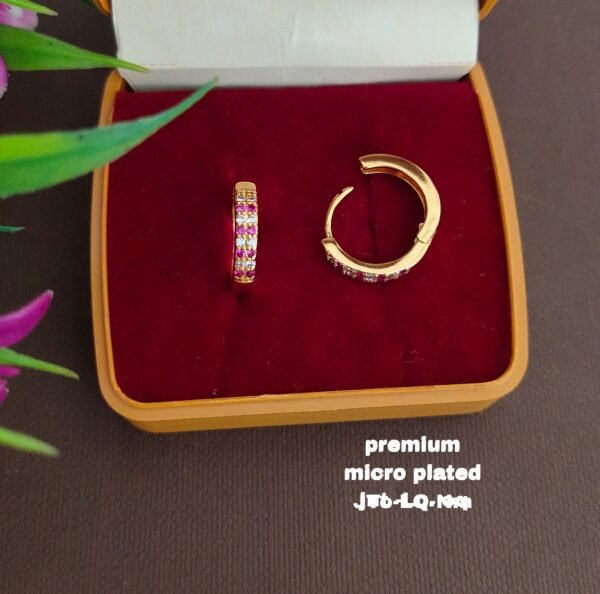 One  gram  gold  Earrings | one  gram gold  jewellery  Hoop  Earrings