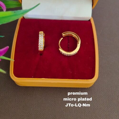 One  gram  gold  Earrings | one  gram gold  jewellery  Hoop  Earrings