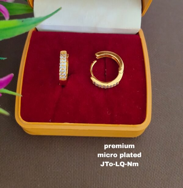 One  gram  gold  Earrings | one  gram gold  jewellery  Hoop  Earrings