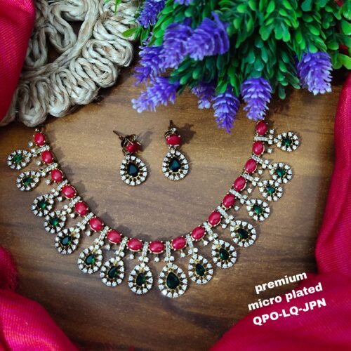 One gram gold Jewellery - South Indian Jewellery - One gram gold Necklaces