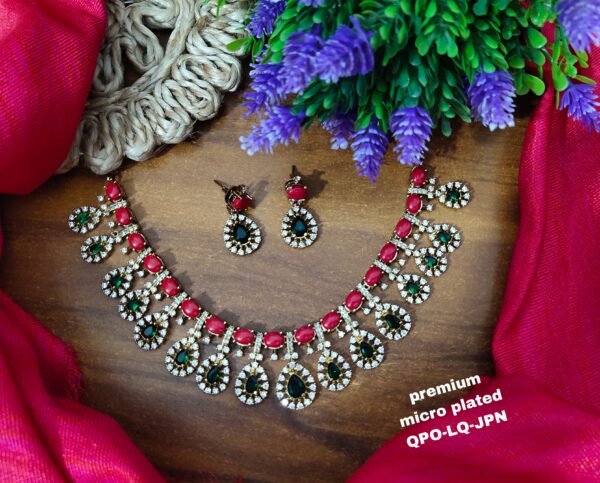 One gram gold Jewellery - South Indian Jewellery - One gram gold Necklaces