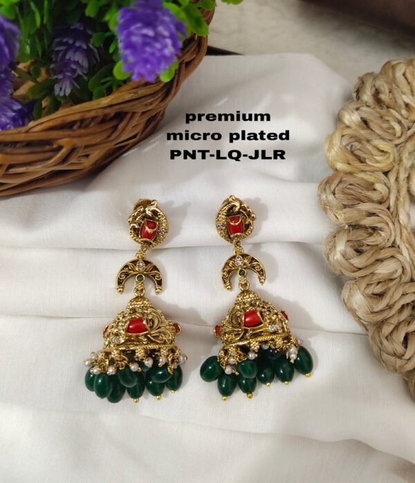 One  gram  gold  Earrings |one gram gold  jewellery   jumka  Earrings