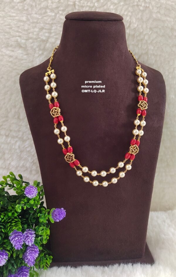 One gram gold Coral Chains | One gram god Pagadala chains
