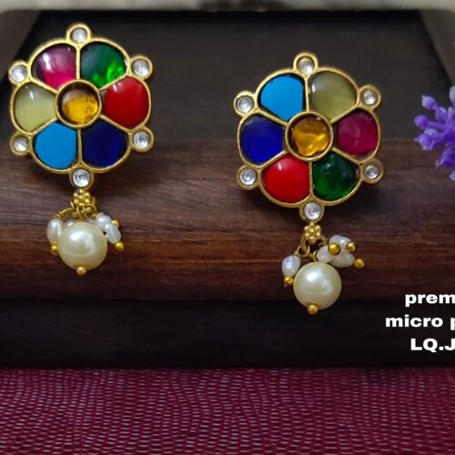 One  gram  gold  Earrings |one gram gold  jewellery  stud Earrings