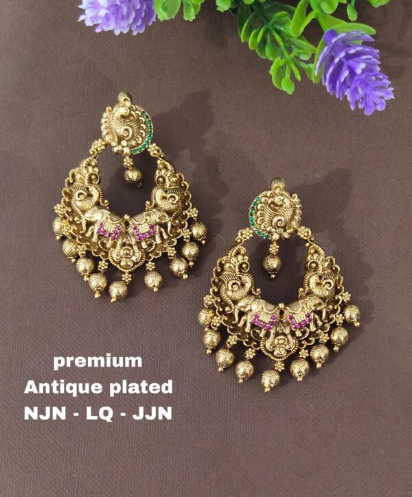 One  gram  gold  Earrings | one gram gold  jewellery  Chandbali  Earrings