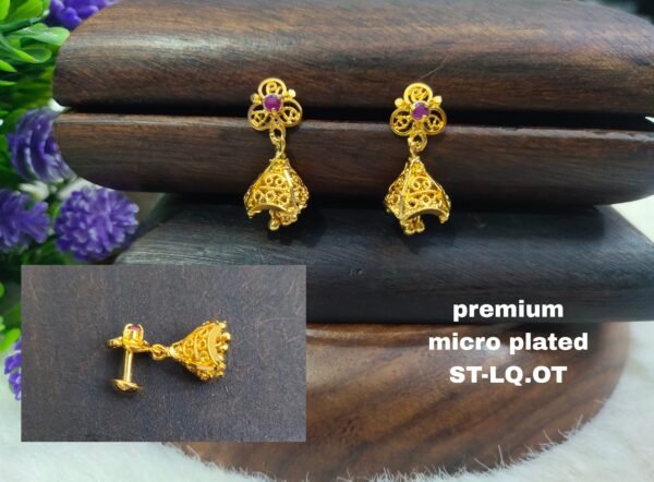 One  gram  gold  Earrings |one  gram gold   jewellery   jhumka   Earrings