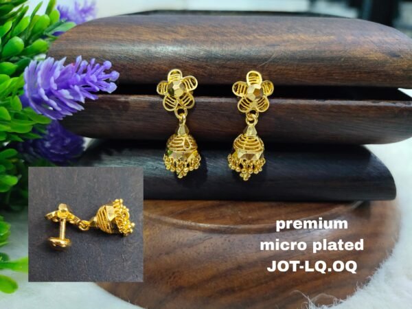One  gram  gold  Earrings |one  gram gold   jewellery   jhumka   Earrings